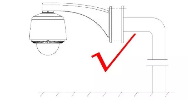 球機防水支架安裝示意圖